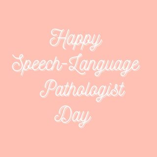 Happy SLP Day, thankful to be a part of this great profession ❣️💭🗣👄